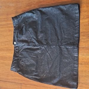 Misguided Black Shimmer Skirt